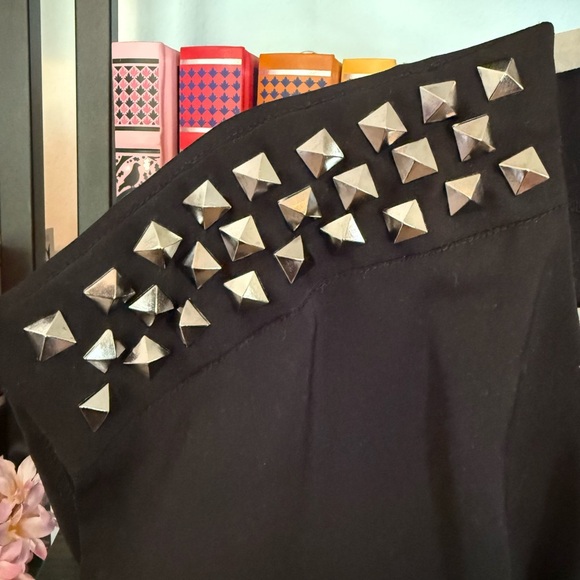 Silence + Noise Black Jumpsuit with Studded Shoulders - Picture 2 of 4